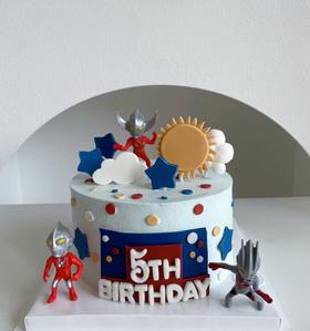 主题奶油蛋糕 | 鲜果原味奶油 - 晴空奥特曼