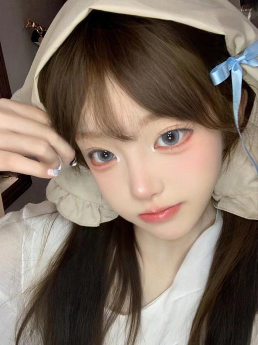 【半年抛中直径】OCEAN GIRL-棉花糖-蓝 -14.2mm【半年抛0-800度 无525/575 】 商品图1