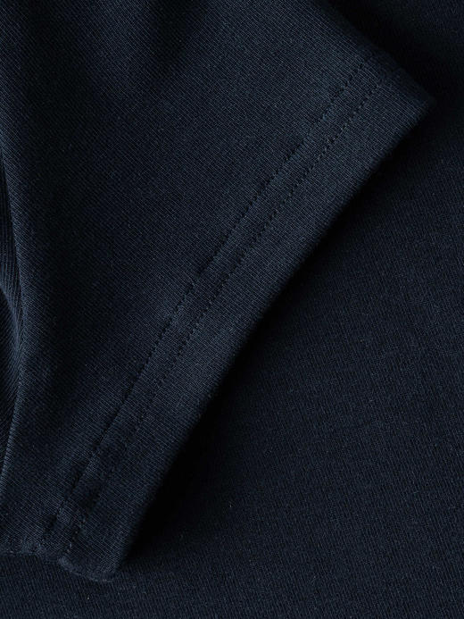 COCO ZONE 莱赛尔绵羊毛混纺设计感翻领短袖T恤CC1C1566 商品图5