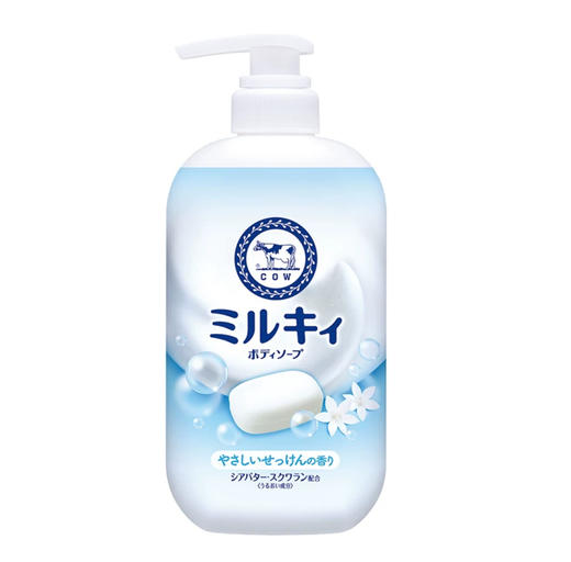 日本COW牛乳石碱温和皂香沐浴露-500ml 各款 商品图3