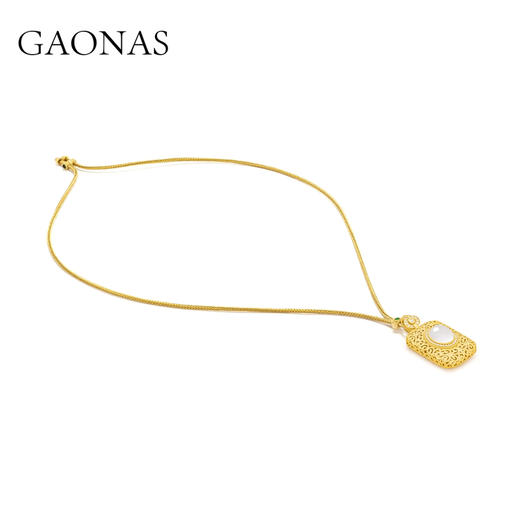GAONAS 东方香水瓶经典高定金色项链10610XGO 商品图1