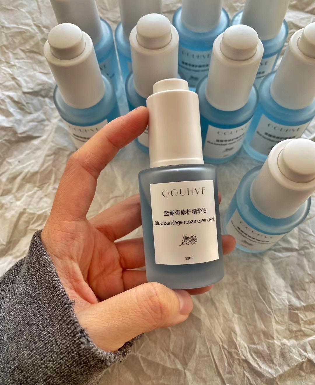 蓝绷带皮脂精华油不一样的护肤油舒缓退红修护10种精油
