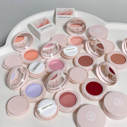 【超好看的腮红膏】气垫腮红膏哑光持妆不易飞粉高光提亮膨胀色单色腮红彩妆，用粉扑打圈晕染拍开，新手也能轻松上妆。ry 商品图2