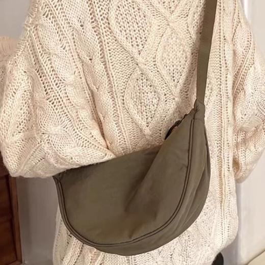 「U家同款！夏季多巴胺饺子包」新款简约小众包包 韩版斜挎单肩尼龙轻便箱包 商品图3