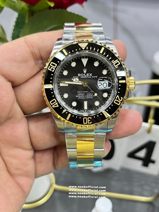 VS factory新品➕匠心打造『18k电镀厚金，几乎达到包金的标准‼️』劳力士经典蚝式海使型间金鬼王 表身904L不锈钢打造⚠️ 这个手表基于正品original原版开模的super copy❕❕ 商品图6