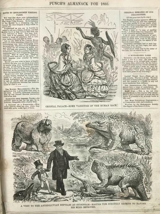 1855年 英国讽刺漫画杂志《笨拙》 数百幅插图 真皮精装16开 商品图14