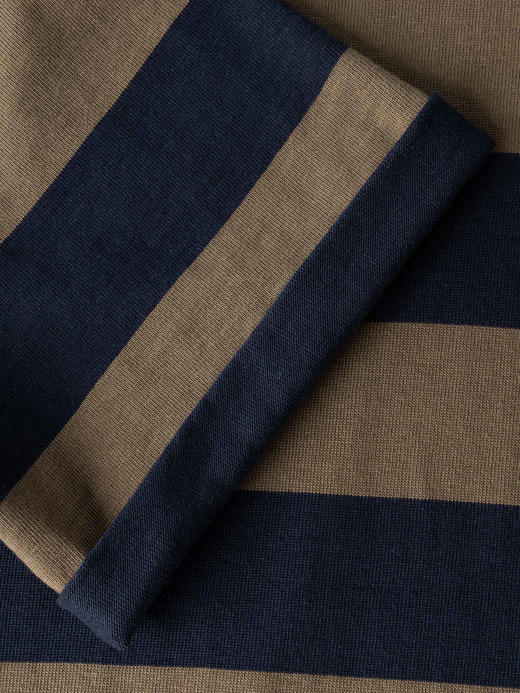 COCO ZONE 100棉撞色条纹连衣裙设计感显瘦长裙CC2C1286 商品图6