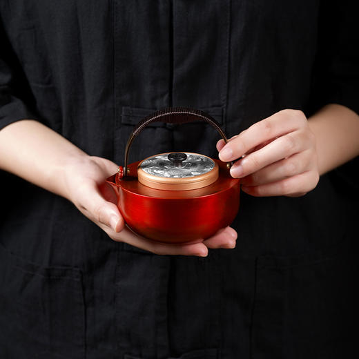 《有福同享》双大师监制 紫铜 足银 檀木 建盏 众宝荟萃 实用 收藏 礼赠 茶壶 茶具 商品图7