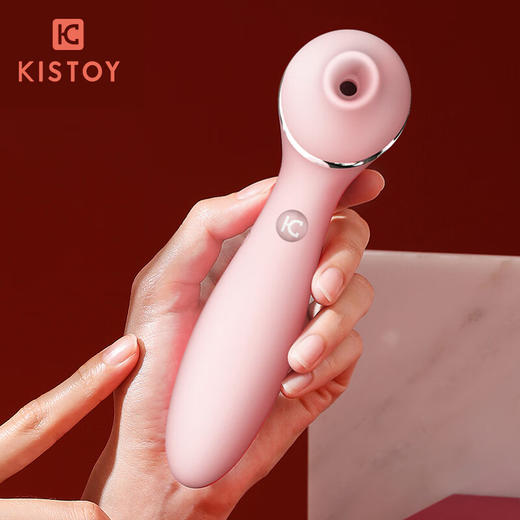 KISTOY 秒潮震动棒 夫妻电动多频振动棒 女用自慰器 成人情趣性用品 加温吮吸POLLY 二代 粉色 商品图2