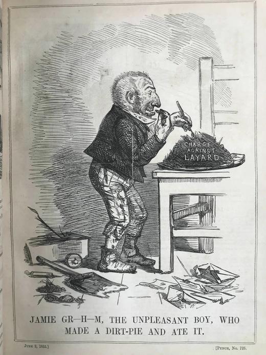 1855年 英国讽刺漫画杂志《笨拙》 数百幅插图 真皮精装16开 商品图3