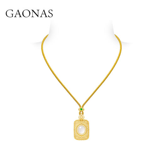 GAONAS 东方香水瓶经典高定金色项链10610XGO 商品图0
