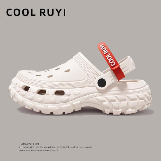 跨境爆款洞洞鞋增高鞋外穿防滑防臭踩屎感洞洞鞋男士厚底沙滩鞋 商品图14