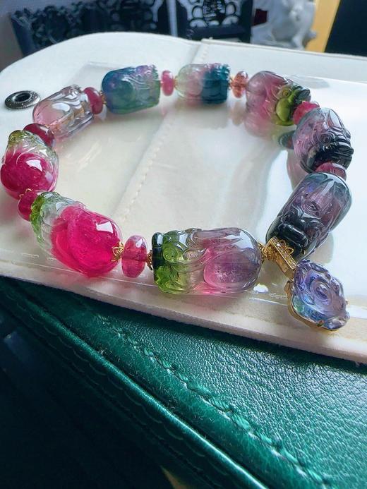 35.4g 雕刻碧玺手链 商品图6