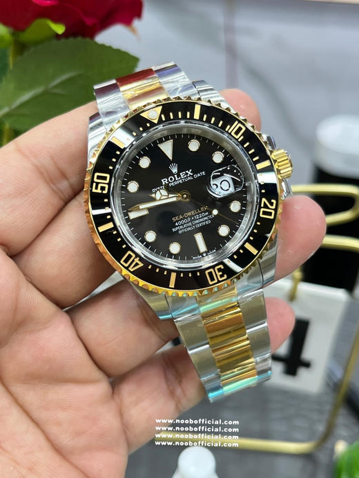 VS factory新品➕匠心打造『18k电镀厚金，几乎达到包金的标准‼️』劳力士经典蚝式海使型间金鬼王 表身904L不锈钢打造⚠️ 这个手表基于正品original原版开模的super copy❕❕ 商品图7