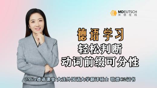 轻松判定动词前缀可分性 商品图0