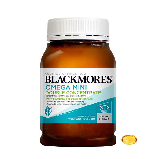 Blackmores澳佳宝无腥高浓度迷你鱼油400粒【安琪全球购.保税仓直发】 商品图0