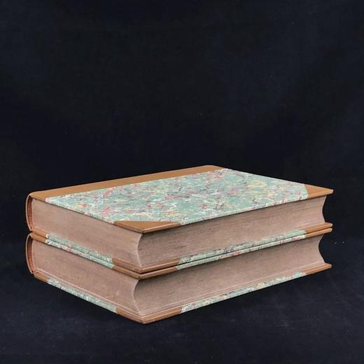 1854年 英国蛾类图鉴（全2卷） 124页手工上色版画插图 真皮精装16开 商品图1