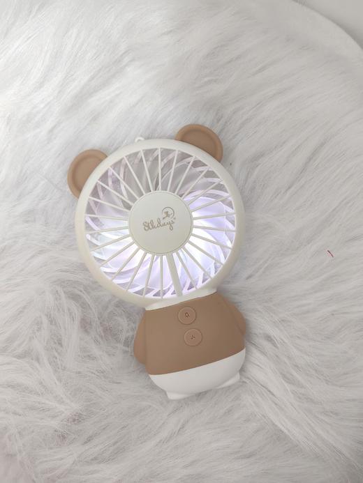 迷你小风扇 熊耳 卡其 商品图1