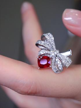 1.85ct 6.68g 红宝石戒指