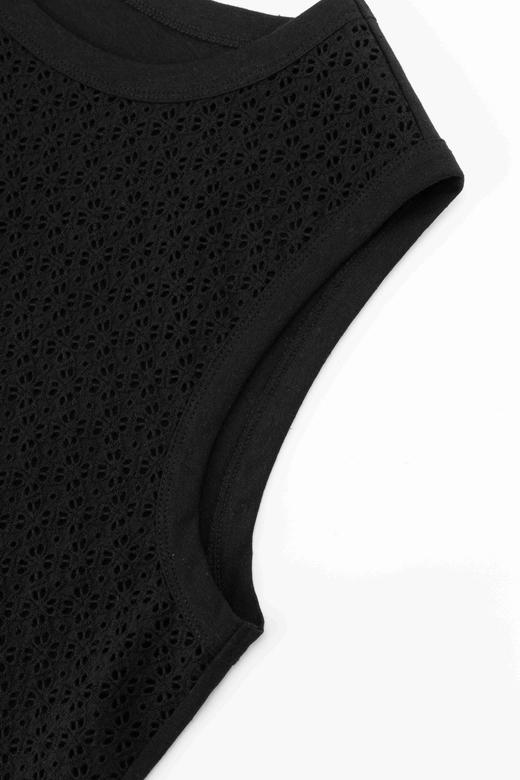 COCO ZONE 时尚镂空圆领无袖背心百搭套头上衣 CC2B1080 商品图6