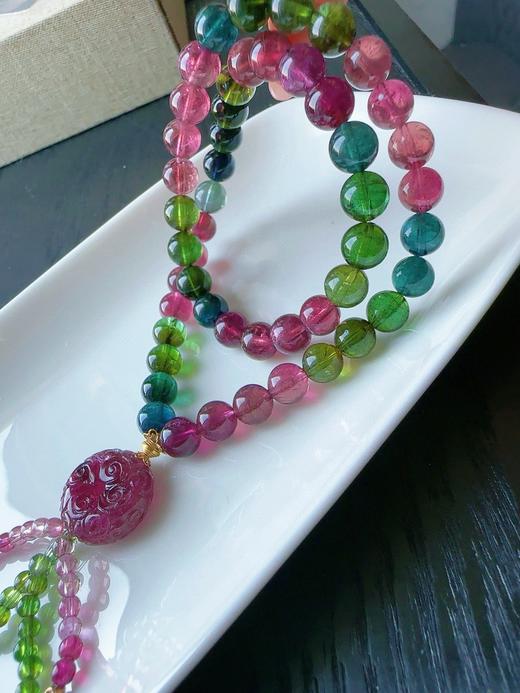 34.92g 7.3mm 碧玺手链 商品图2