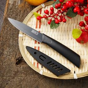 【为锋利而生！至尊黑刀刃】匠心之作 传承锋利之道，家用便携小刀削皮刀家用办公室厨房宿舍露营瓜果刀L