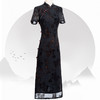 夏黑色旗袍新款年轻款，高端气质少女修身改良小个子KK2821 商品缩略图1