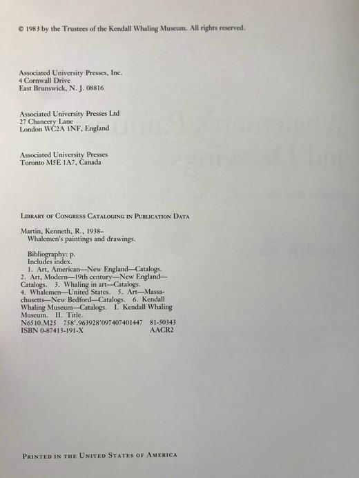 肯德尔捕鲸博物馆藏品图集 约百幅插图 精装16开 商品图4