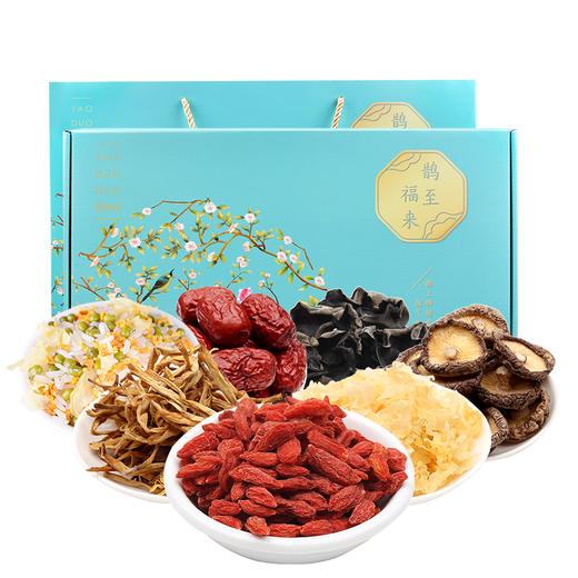 姚朵朵 鹊至福来干货礼盒855克 中秋国庆送礼送长辈回礼 商品图1