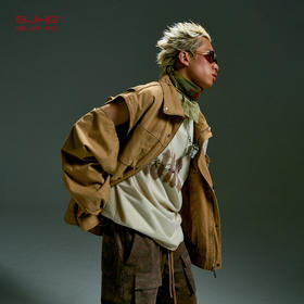 BJHG不计后果美式复古新款夹克秋季男款宽松重磅外套可拆工装马甲