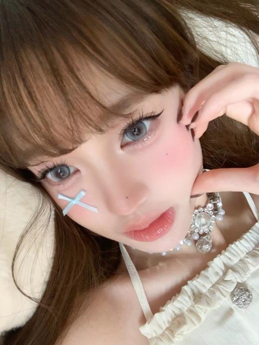 【半年抛中直径】OCEAN GIRL-棉花糖-蓝 -14.2mm【半年抛0-800度 无525/575 】 商品图4