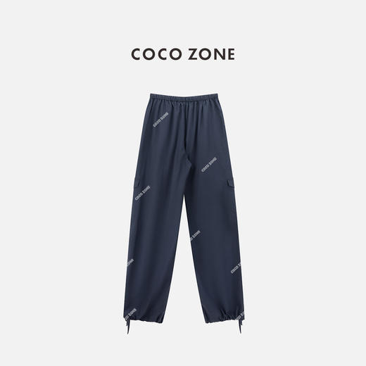 COCO ZONE 莱赛尔棉混纺松紧腰工装抽绳束脚休闲裤CC2B1166 商品图1