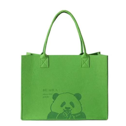 「买1送1！小h书同款」抖音同款美拉德可爱小熊毛毡大容量妈咪包通勤包手提袋箱包 商品图4