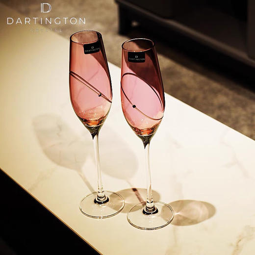 英国进口DARTINGTON水晶甜酒气泡酒杯香槟杯对杯礼盒套装 商品图2