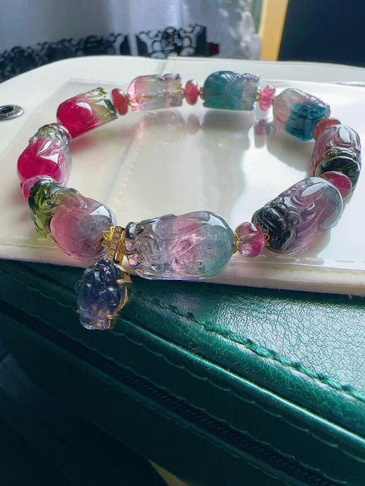 35.4g 雕刻碧玺手链 商品图7