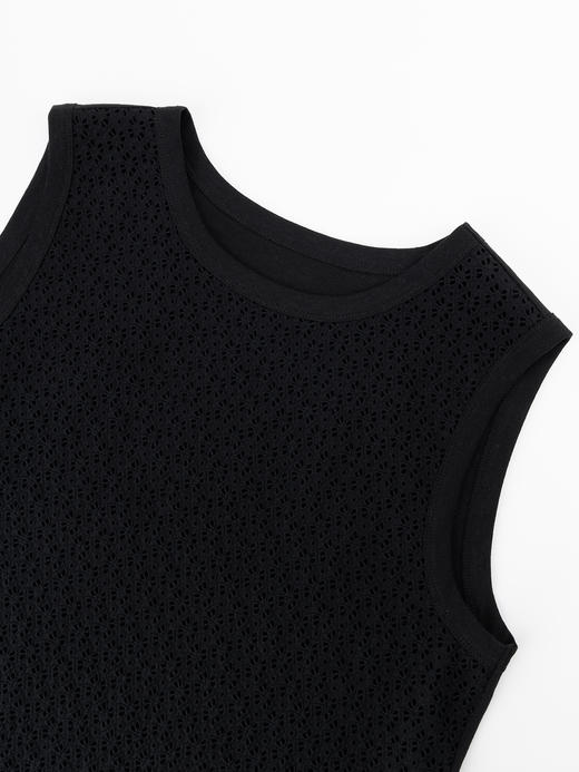 COCO ZONE 时尚镂空圆领无袖背心百搭套头上衣 CC2B1080 商品图5