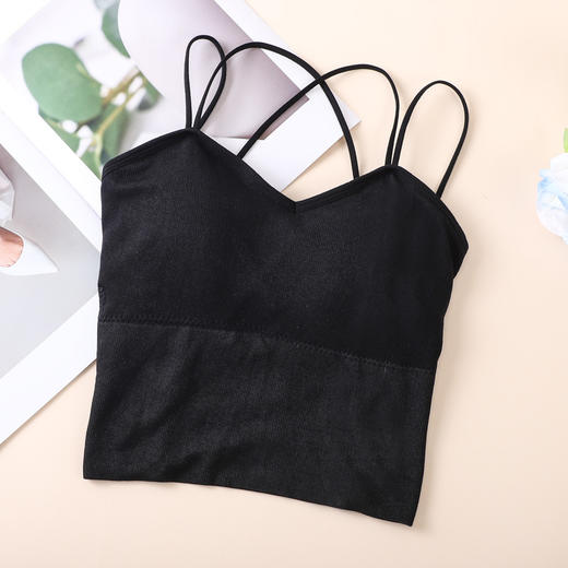新款韩版无钢圈美背内衣女，内外兼修，交叉吊带背心防滑不勒身！性感镂空，抹胸聚拢防走光，无钢圈设计加持，舒适贴身，让你自信满满！ 商品图6