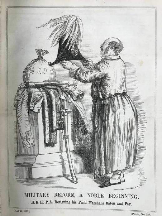 1855年 英国讽刺漫画杂志《笨拙》 数百幅插图 真皮精装16开 商品图5