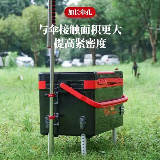 新伞架钓箱配件便携可拆卸支架插片式式铝合金工艺多功能台钓装备 商品图1