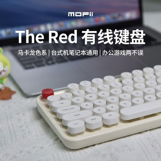 【sweet有线键盘USB】男女生复古机械手感 台式机笔记本办公圆键盘 商品图2