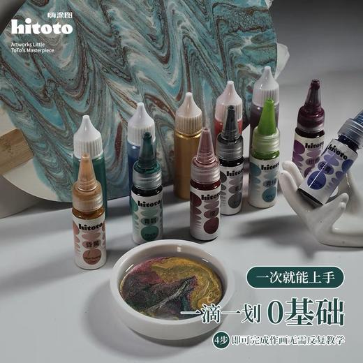 鲁本斯漂漆 漆扇子专用颜料 diy手工漂漆颜料 标准12色 15ml 大漆拓画瓶装材料 商品图2