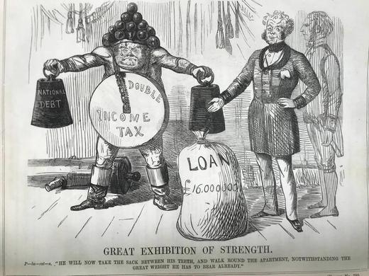 1855年 英国讽刺漫画杂志《笨拙》 数百幅插图 真皮精装16开 商品图8