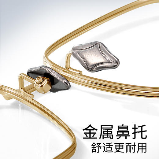 普莱斯光学镜框Aba 轻奢云感钛架 金丝细框斯文有气质 半钛材质 男女通用 双色可选 商品图7