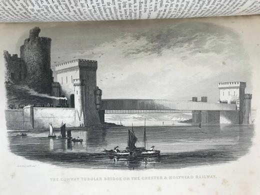 约19世纪后期 皇家通识百科辞典（卷1） 配多幅版画插图与地图 真皮精装16开 商品图5