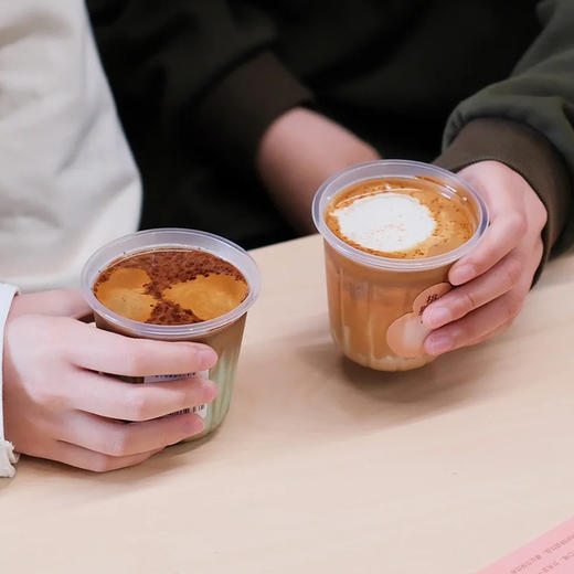 喇叭花360ml小容量咖啡杯一次性PP塑料注塑磨砂可用热饮网红款司棋杯 商品图2