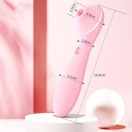 KISTOY 秒潮震动棒 夫妻电动多频振动棒 女用自慰器 成人情趣性用品 加温吮吸POLLY 二代 粉色 商品图1