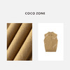 COCO ZONE  设计感翻领无袖针织衫纯色百搭上衣CC1C1688 商品缩略图2