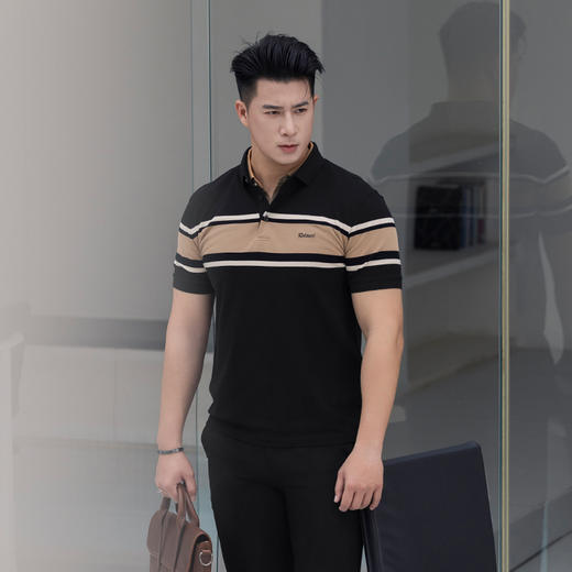 【新品上新】HX 夏季翻领短袖T恤Y102420046101POLO杉 商品图0