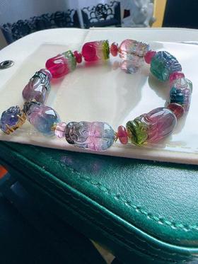 35.4g 雕刻碧玺手链