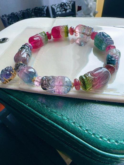 35.4g 雕刻碧玺手链 商品图0